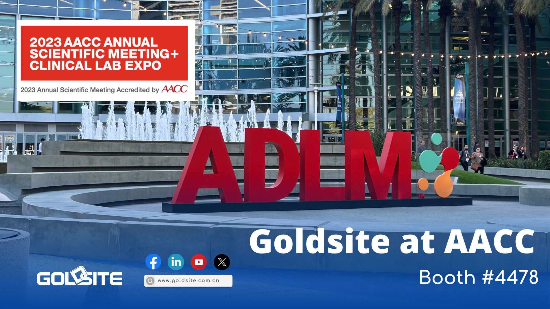 Goldsites präsentiert bei AACC 2023