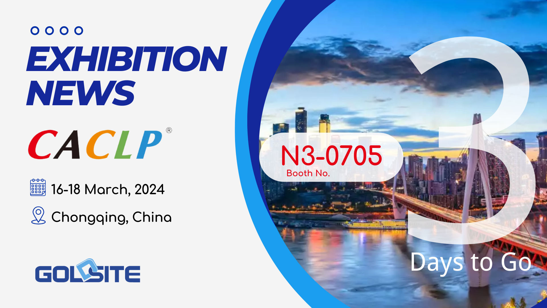 Kommende Veranstaltungen: Goldsite wird auf der CACLP 2024 ausstellen